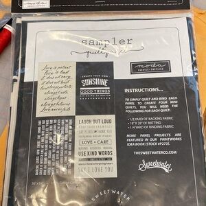 Moda Black and White Sampler Quilt Panel